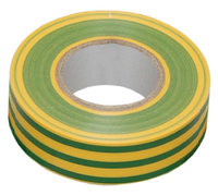 Изолента ПВХ желто-зеленая 19 мм х 20 м